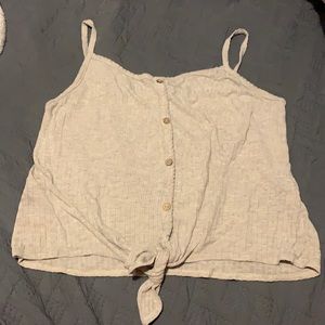 Free kisses tie crop top
